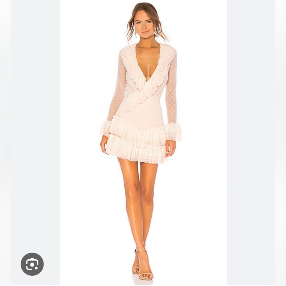 HAH Hot As Hell Mags About U Mesh Ruffle Dress